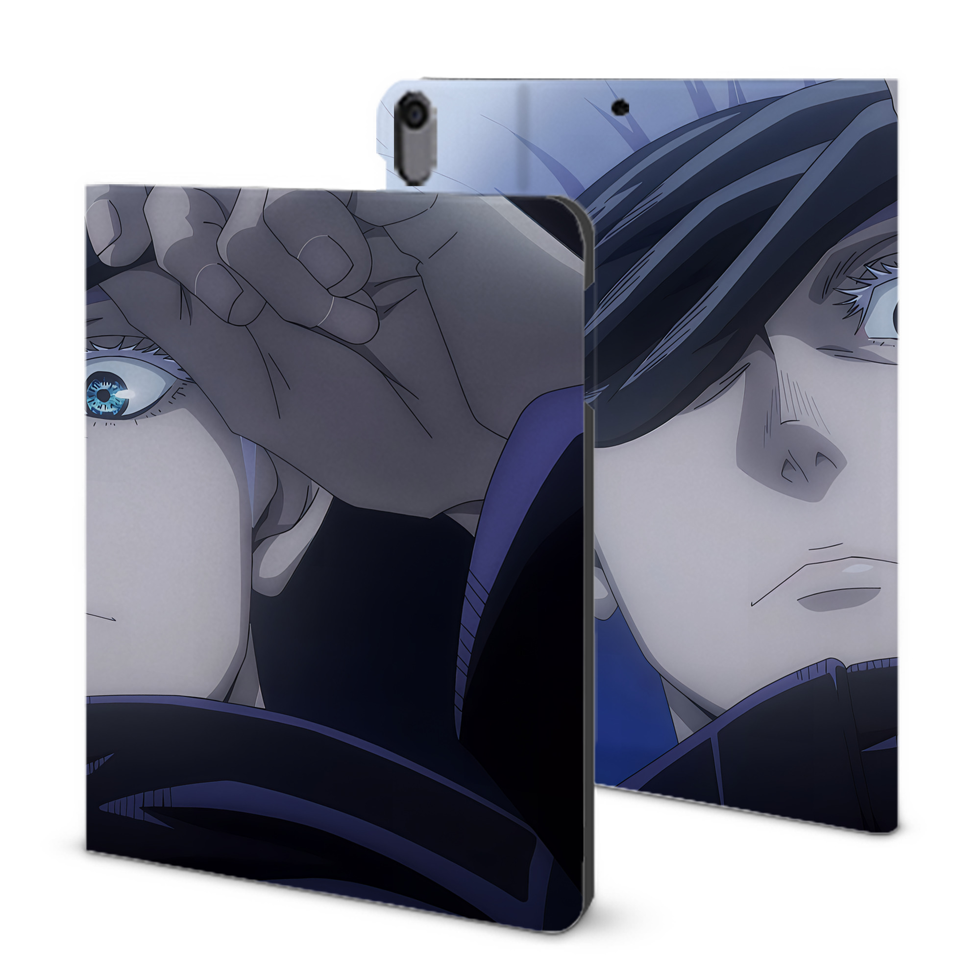 （画像用） 呪術廻戦 Jujutsu Kaisen IPad ケース ブック型 PUレザー TPU 耐衝撃 軽量 薄型 ペン収納なし 全面保護 IPad 各モデル対応